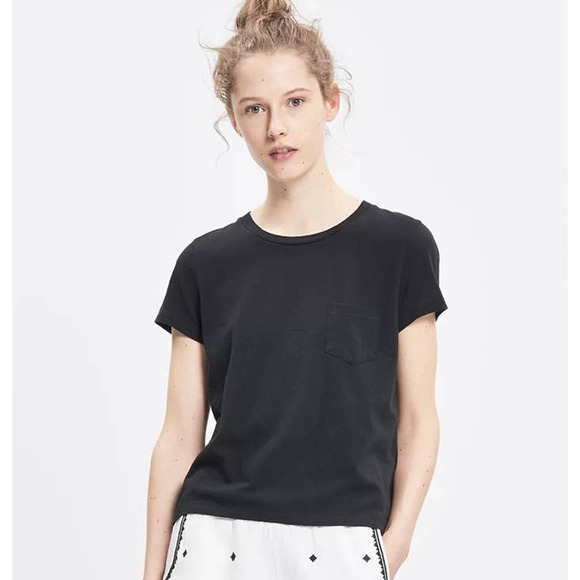 Madewell Tops - Madewell Basic Black Radio T-Shirt